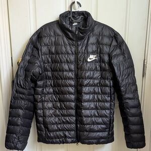 Rare/Vintage! Nike Men's Medium Black Puffer Jacket
